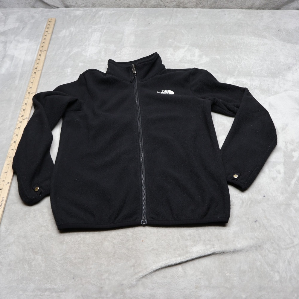 North Face Jacket Girls Medium 10/12 Black MT. View Triclimate Fleece Liner Soft
